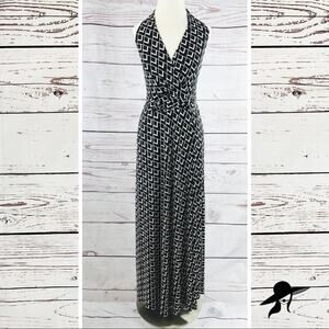 White House Black Market Maxi Dress cross front